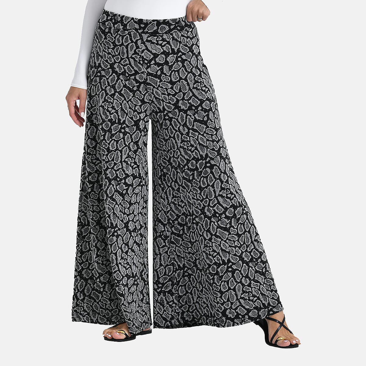 Doorbuster Tamsy Silver Printed with Crystal Waist - One Size Fits Most image number 2