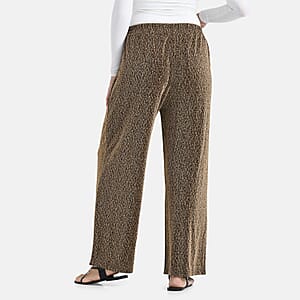  Tamsy Rose Gold Lurex Sparkly Sequins, Print Pant- One Size fits Most