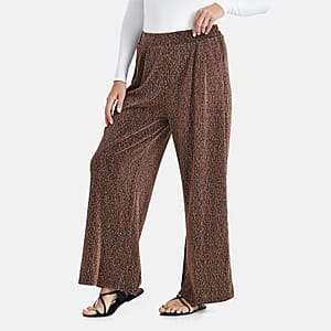  Tamsy Pink Lurex Sparkly Sequins, Print Pant- One Size fits Most