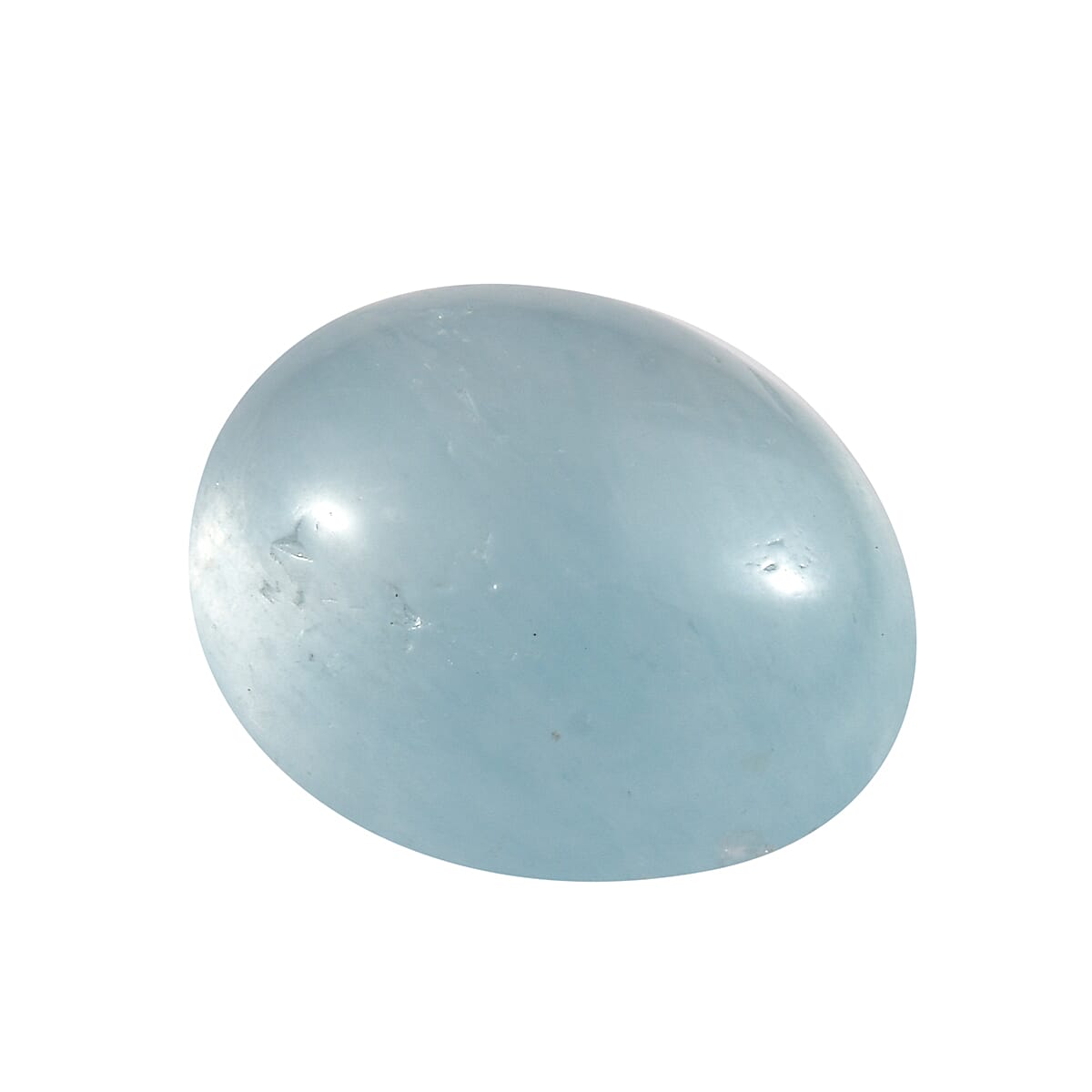 Milky Aquamarine (Ovl 11x9 mm) 3.50 ctw Loose Gemstone image number 1