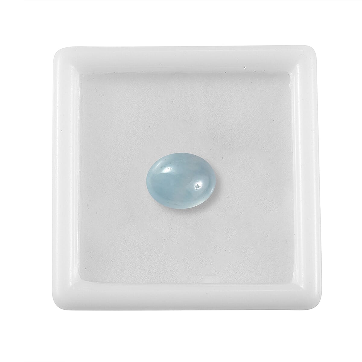 Milky Aquamarine (Ovl 11x9 mm) 3.50 ctw Loose Gemstone image number 2