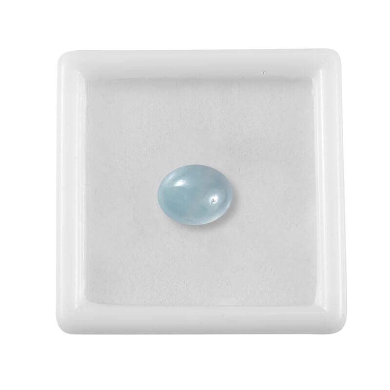 Milky Aquamarine (Ovl 11x9 mm) 3.50 ctw Loose Gemstone