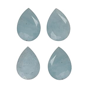 Milky Aquamarine Set of 4 (Pear 7x5 mm) 2.49 ctw Loose Gemstone