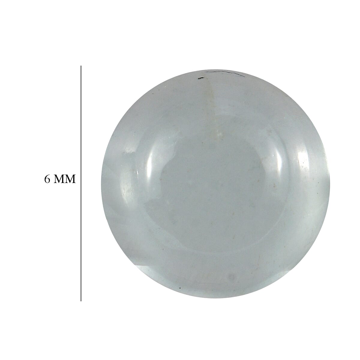 Milky Aquamarine Set of 2 (Rnd 6 mm) 1.65 ctw Loose Gemstone image number 3