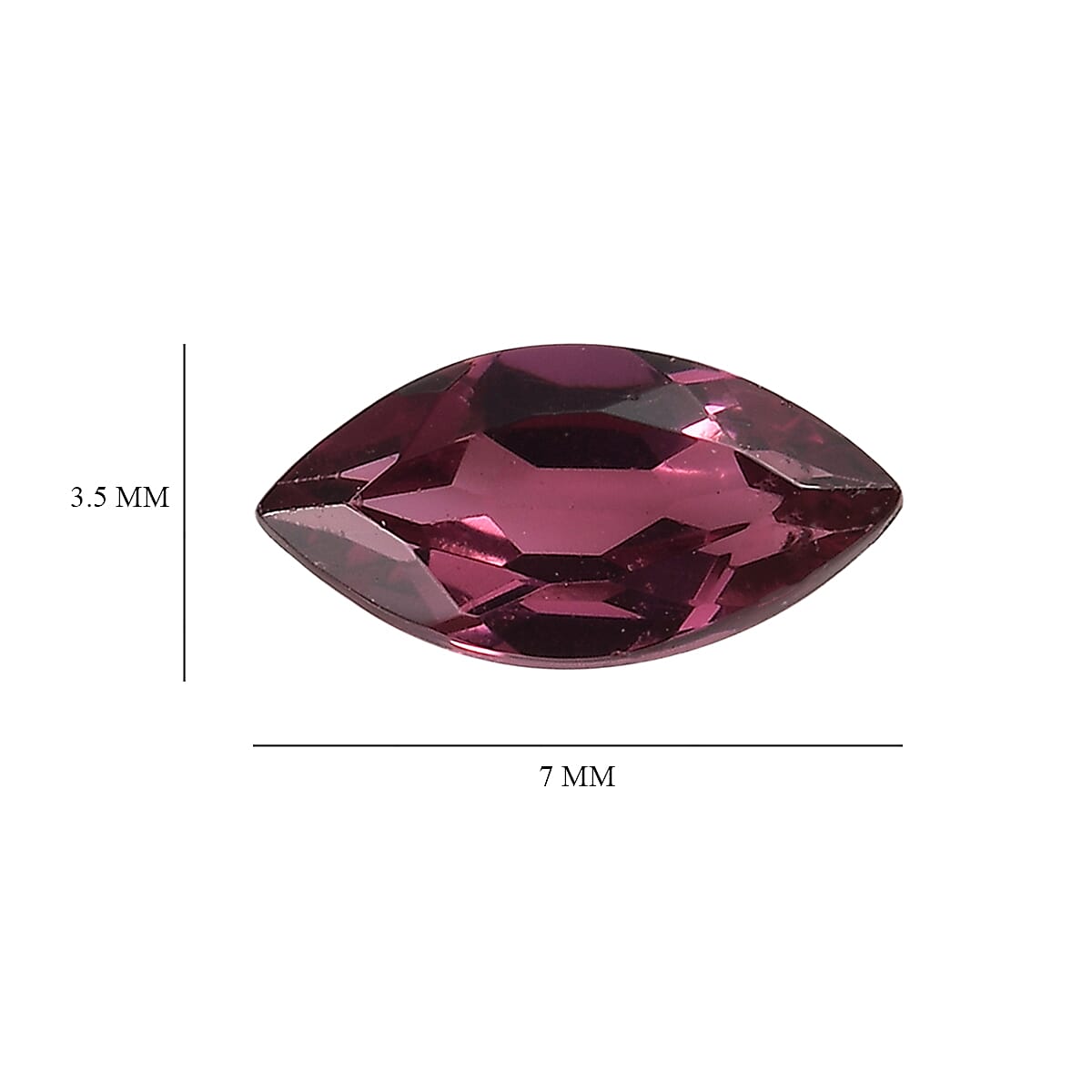 AA Orissa Rose Garnet Set of 3 (Mrq 7x3.5 mm) 1.21 ctw Loose Gemstone