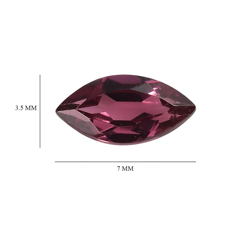 AA Orissa Rose Garnet Set of 3 (Mrq 7x3.5 mm) 1.21 ctw Loose Gemstone