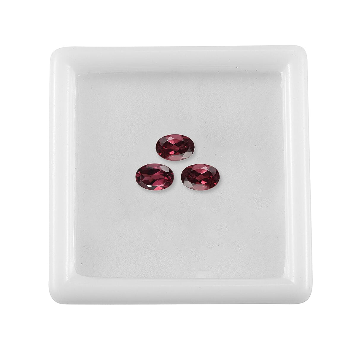 Orissa Rose Garnet Set of 3 (Ovl 6x4 mm) 1.55 ctw Loose Gemstone
