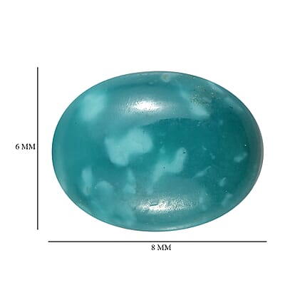 Sierra Nevada Turquoise (Oval 8x6 mm) 1.20 ctw Loose Gemstone
