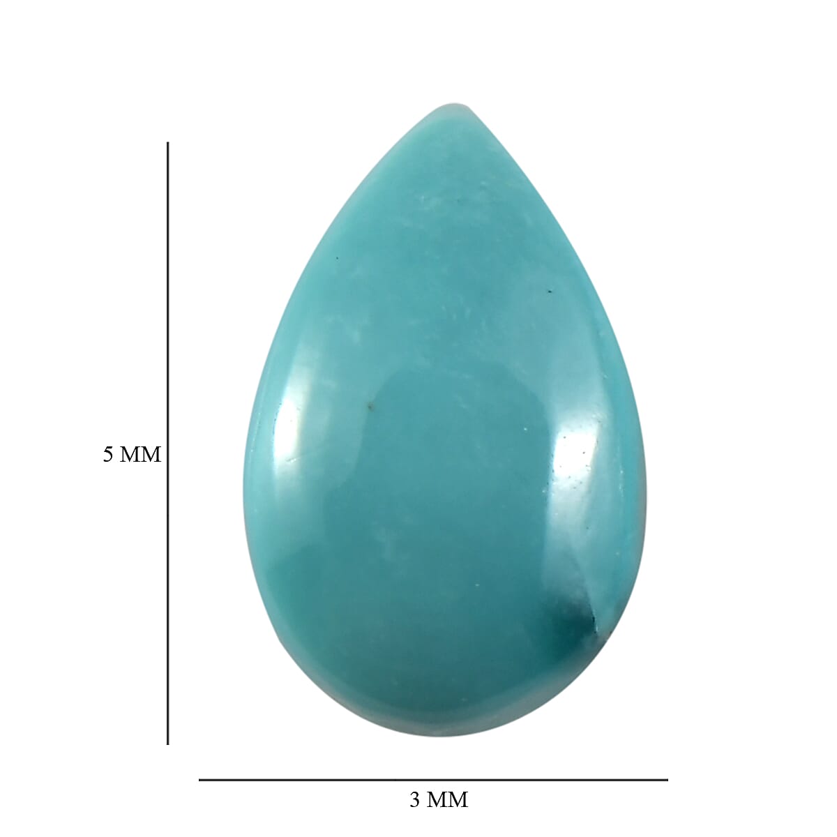 Set of 4 Sierra Nevada Turquoise (Pear 5x3 mm) 0.93 ctw Loose Gemstone