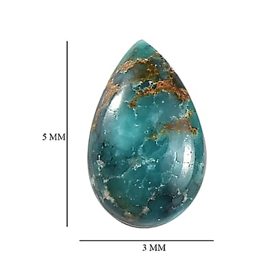 Set of 4 AA Sierra Nevada Turquoise (Pear 5x3 mm) 1.04 ctw Loose Gemstone