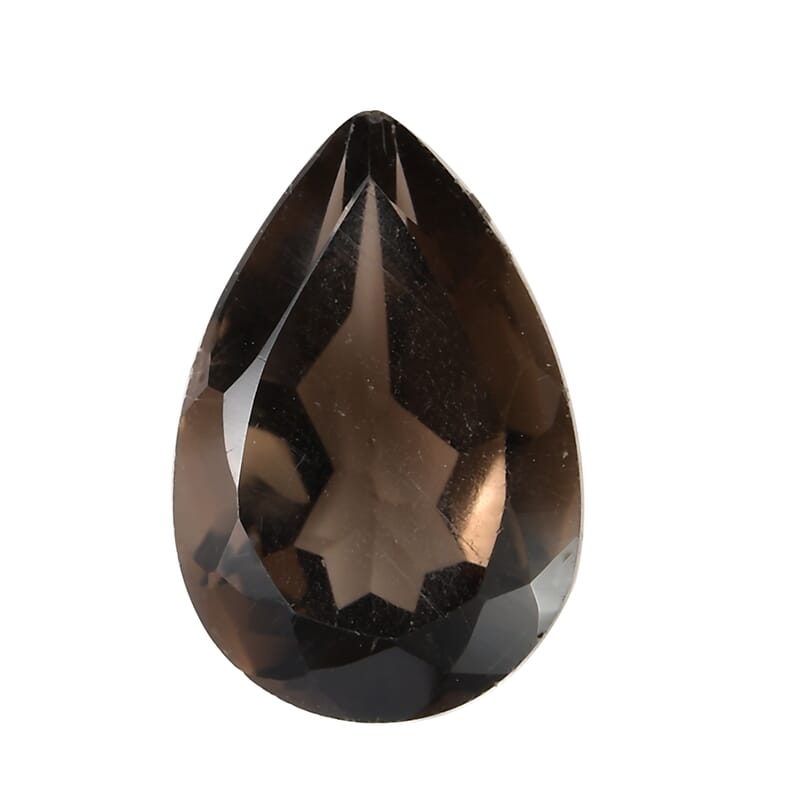 Brazilian Smoky Quartz (Pear 9x6 mm) 1.05 ctw Loose Gemstone