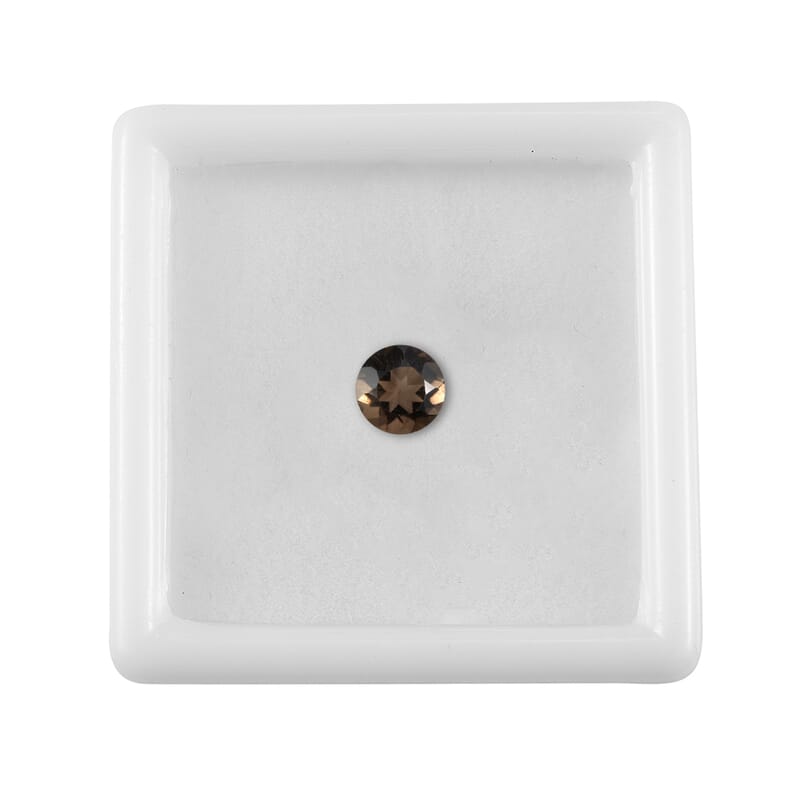 Brazilian Smoky Quartz (Rnd 6 mm) 0.65 ctw Loose Gemstone