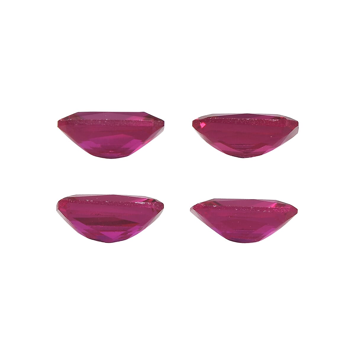 Set of 4 Lab Created Ruby (Oct 6x4 mm) 2.52 ctw Loose Gemstone image number 1