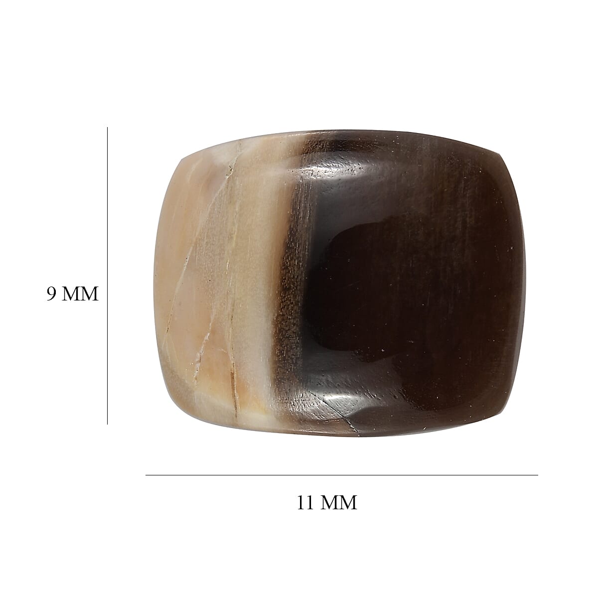 Peanut Wood Jasper (Cush 11x9 mm) 2.96 ctw Loose Gemstone image number 3