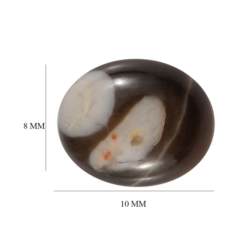 Peanut Wood Jasper (Ovl 10x8 mm) 1.74 ctw Loose Gemstone