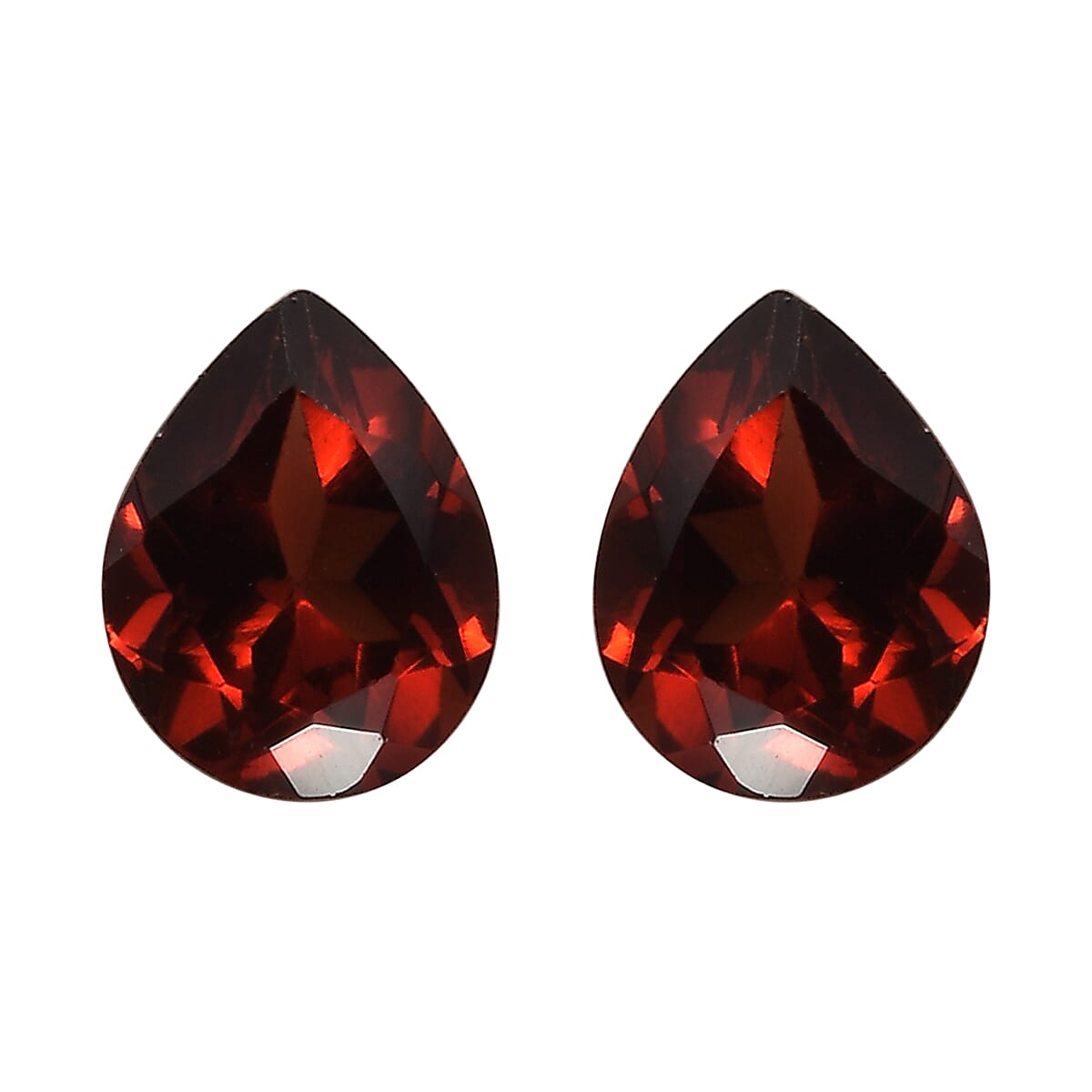 Set of 2 AA Mozambique Garnet (Pear 5x4 mm) 0.73 ctw Loose Gemstone image number 0