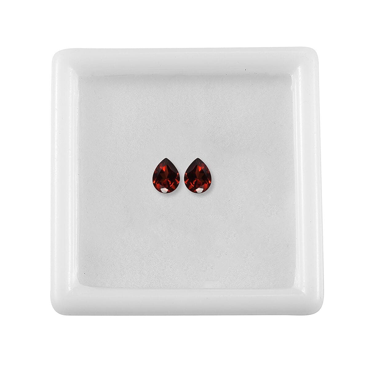 Set of 2 AA Mozambique Garnet (Pear 5x4 mm) 0.73 ctw Loose Gemstone