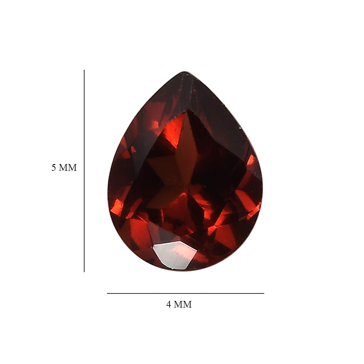 Set of 2 AA Mozambique Garnet (Pear 5x4 mm) 0.73 ctw Loose Gemstone