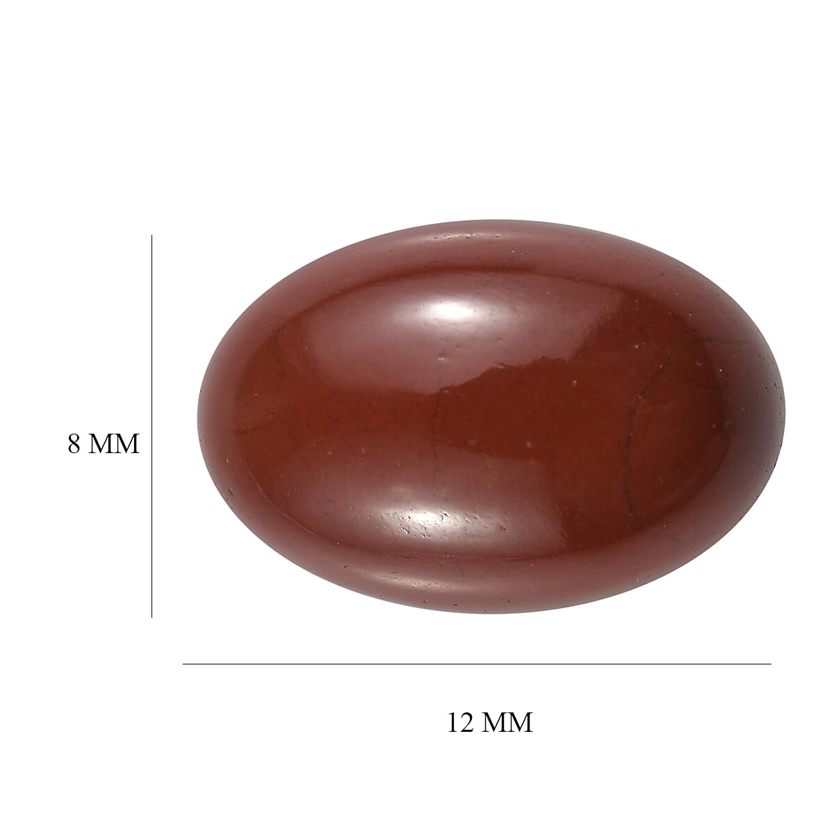 Red Jasper (Oval 12x8 mm) 3.90 ctw Loose Gemstone