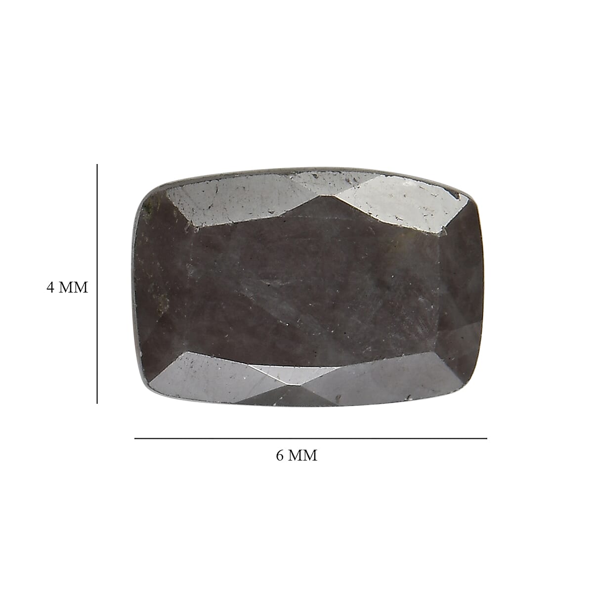 Set of 2 Silver Sapphire (Cush 6x4 mm) 1.24 ctw Loose Gemstone