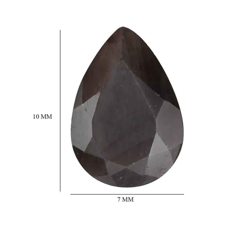 Silver Sapphire (Pear 10x7 mm) 2.08 ctw Loose Gemstone
