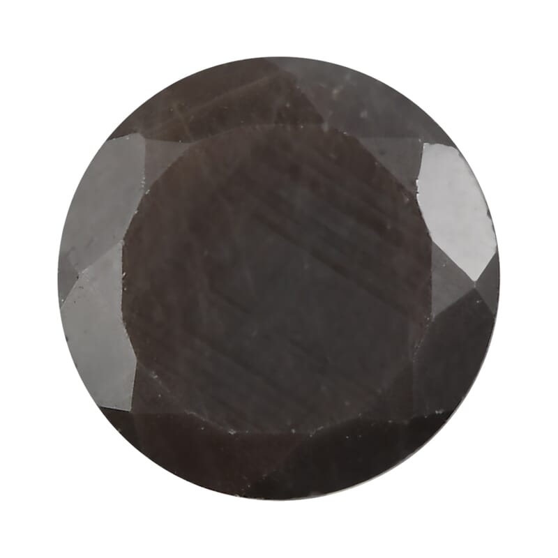 Silver Sapphire (Rnd 10 mm) 3.45 ctw Loose Gemstone
