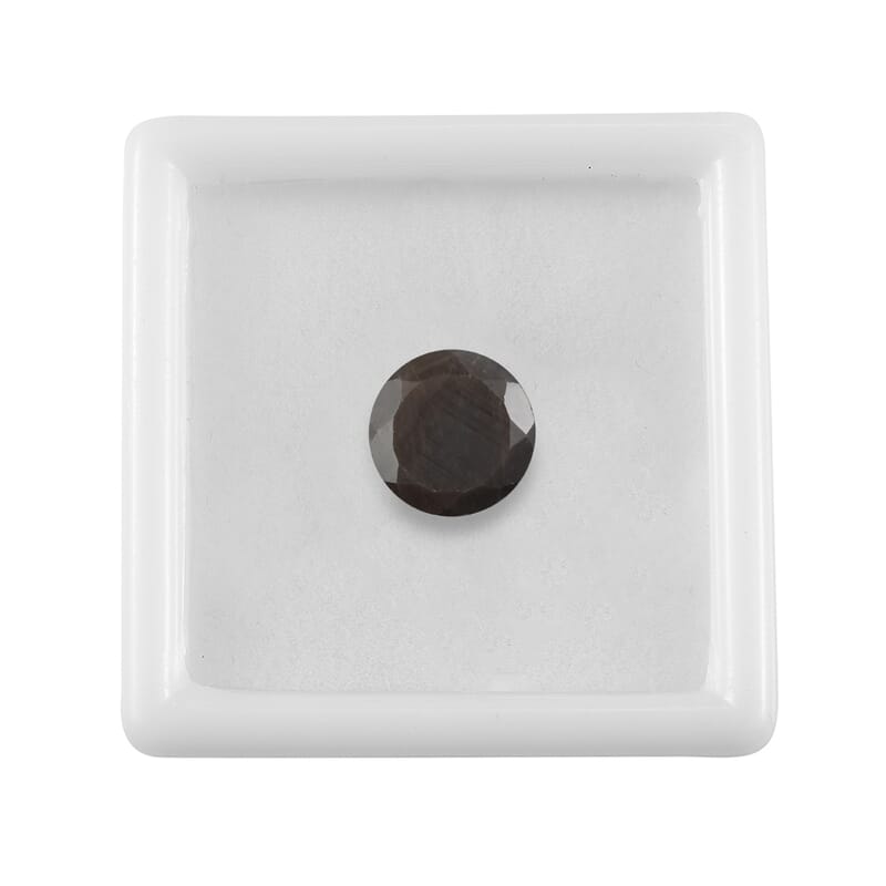Silver Sapphire (Rnd 10 mm) 3.45 ctw Loose Gemstone