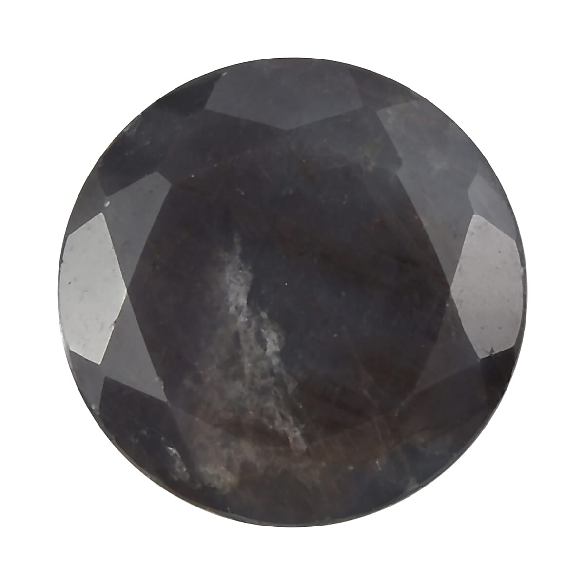Silver Sapphire (Rnd 8 mm) 2.34 ctw Loose Gemstone image number 0