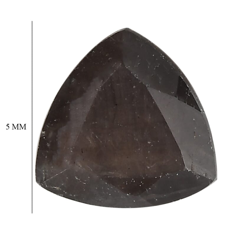 Silver Sapphire (Trl 5 mm) 0.45 ctw Loose Gemstone