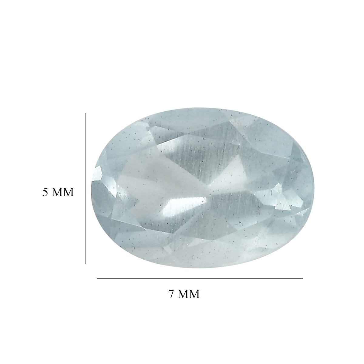 AA Milky Aquamarine Set of 4 (Ovl 7x5 mm) 2.60 ctw Loose Gemstone image number 3