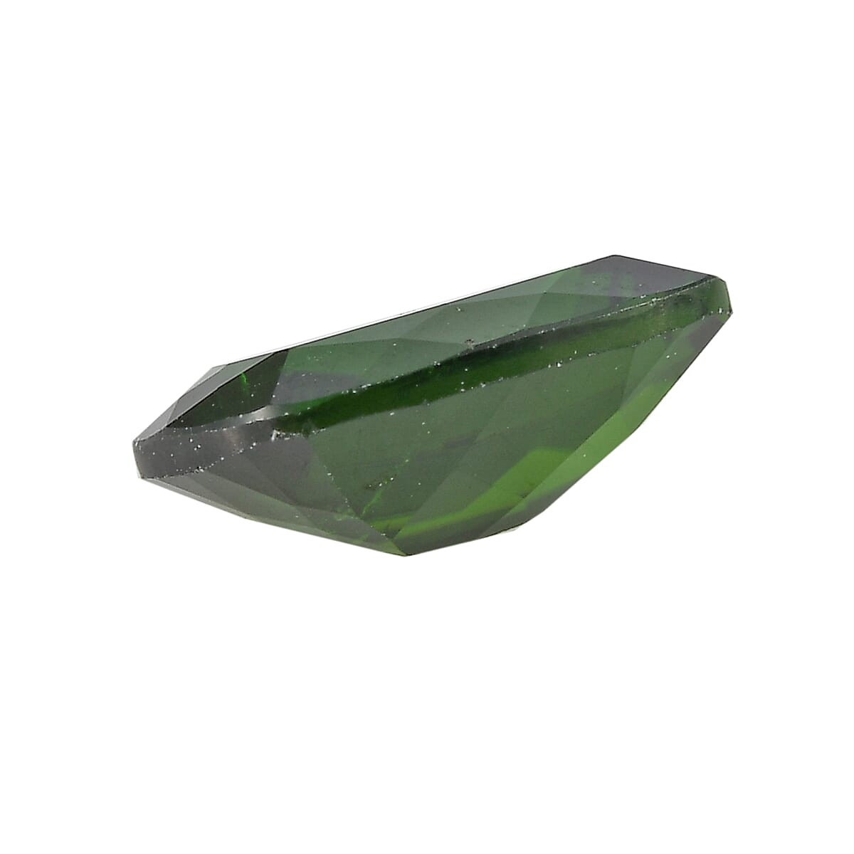 Chrome Diopside (Cush 8x6 mm) 1.10 ctw Loose Gemstone image number 1