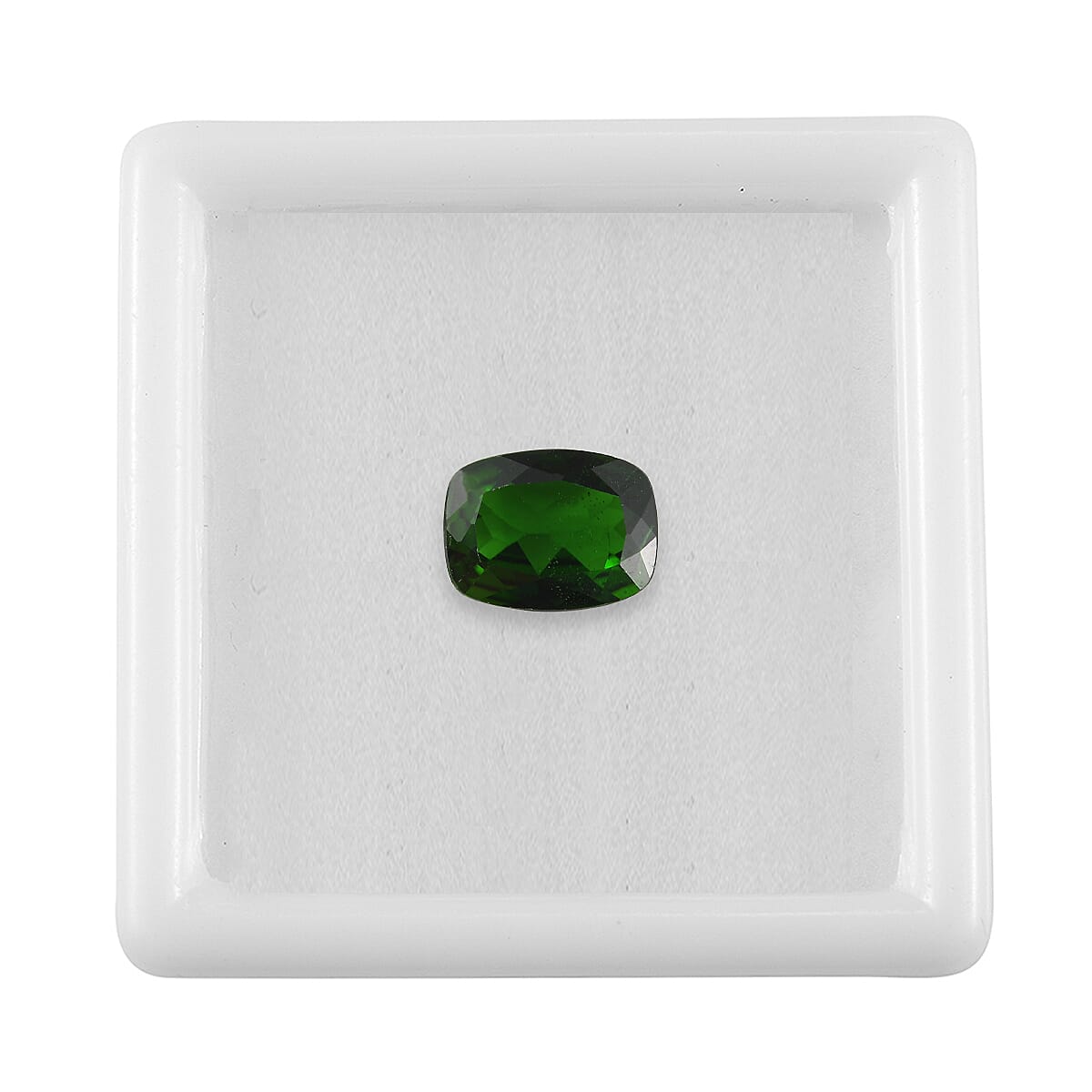 Chrome Diopside (Cush 8x6 mm) 1.10 ctw Loose Gemstone image number 2