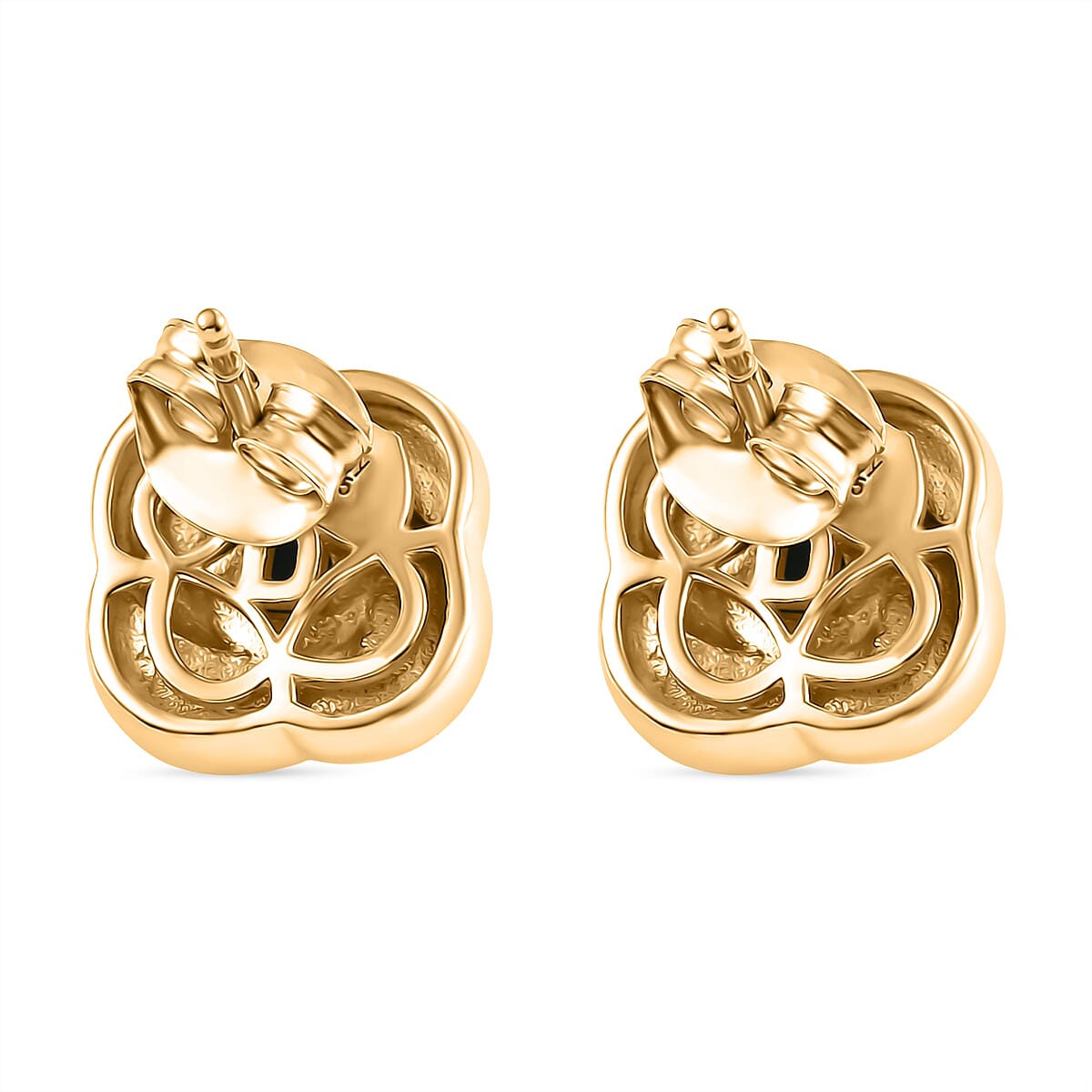 D'Joy Sleeping Beauty Turquoise 0.50 ctw Stud Earrings in Vermeil YG Over Sterling Silver image number 4