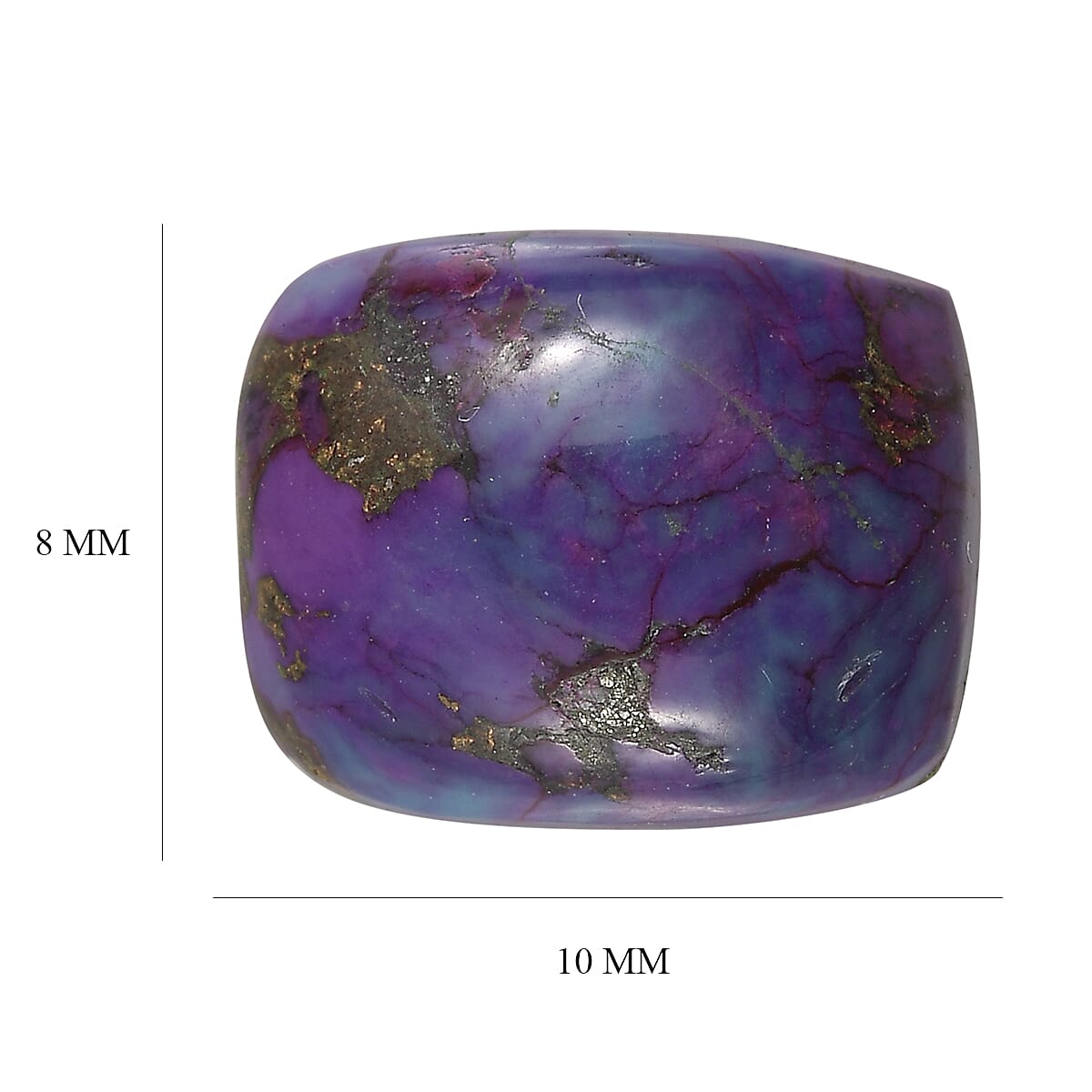 Mojave Purple Turquoise (Cush 10x8 mm) 2.75 ctw Loose Gemstone image number 3