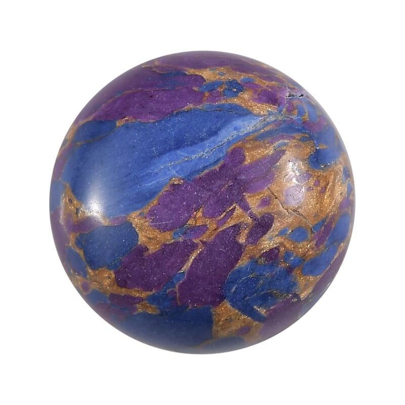 Mojave Purple Turquoise (Rnd 14 mm) 6.37 ctw Loose Gemstone