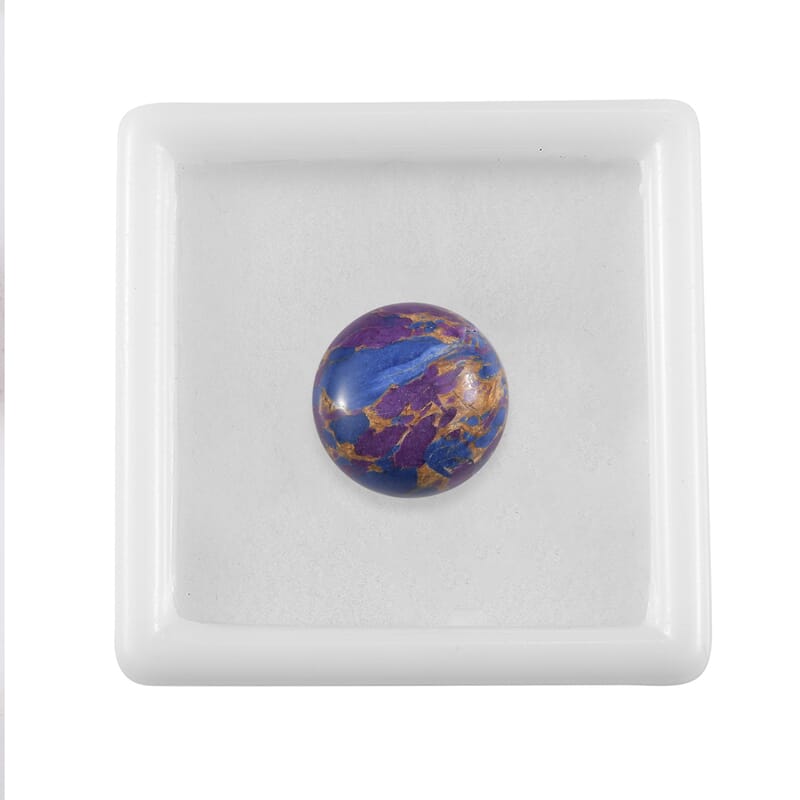 Mojave Purple Turquoise (Rnd 14 mm) 6.37 ctw Loose Gemstone