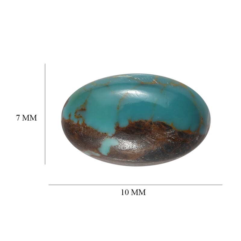 AA Sierra Nevada Turquoise (Oval 10x6 mm) 1.70 ctw Loose Gemstone