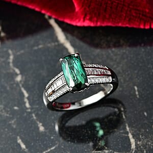 Certified & Appraised Rhapsody AAAA Santa Rosa Tourmaline and E-F VS Diamond 2.76 ctw Ring in 950 Platinum (Size 8.0) 6 Grams