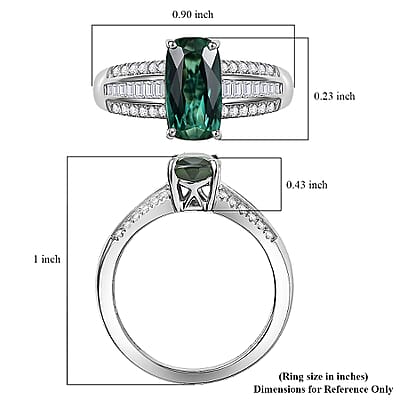 Certified & Appraised Rhapsody AAAA Santa Rosa Tourmaline and E-F VS Diamond 2.76 ctw Ring in 950 Platinum (Size 8.5) 6 Grams