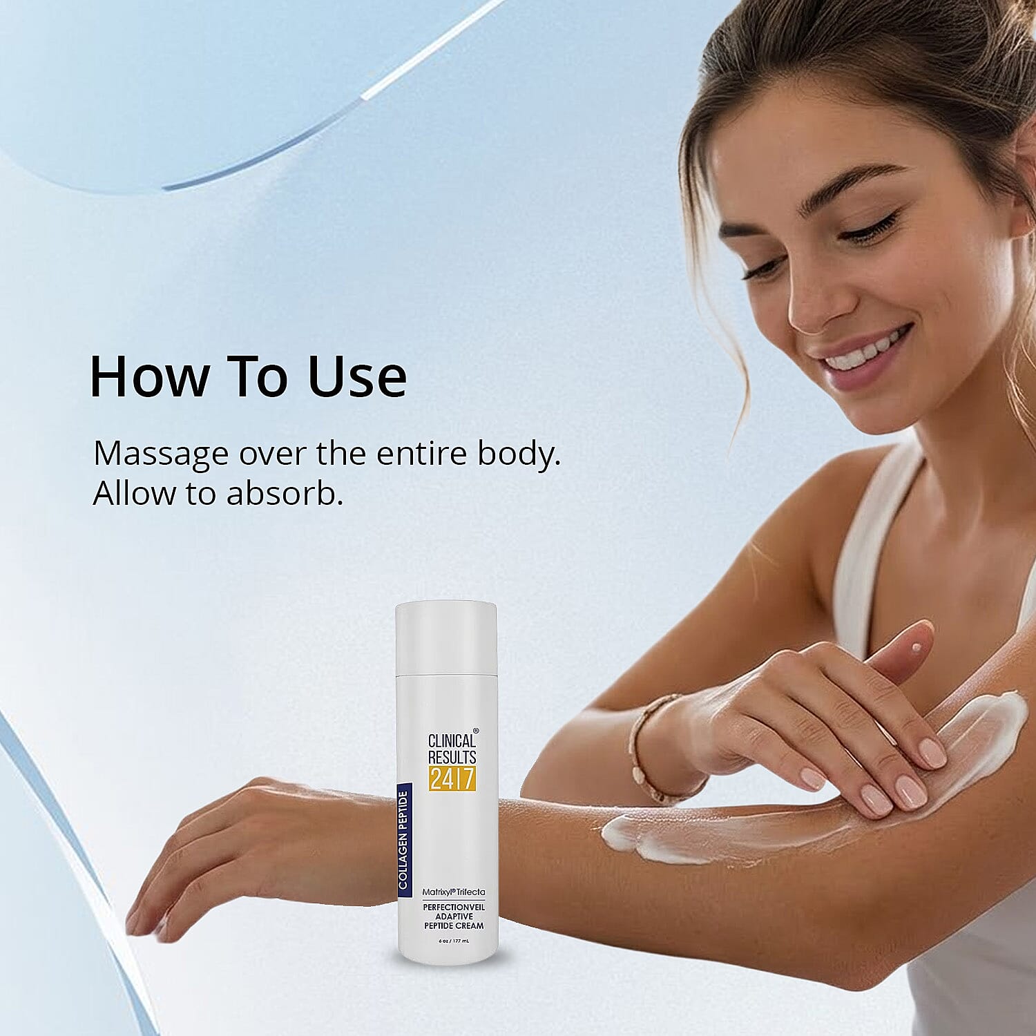 Clinical Results 24/7 Matrixyl Trifecta Perfection Veil Adaptive Peptide Cream (6oz) Made in US