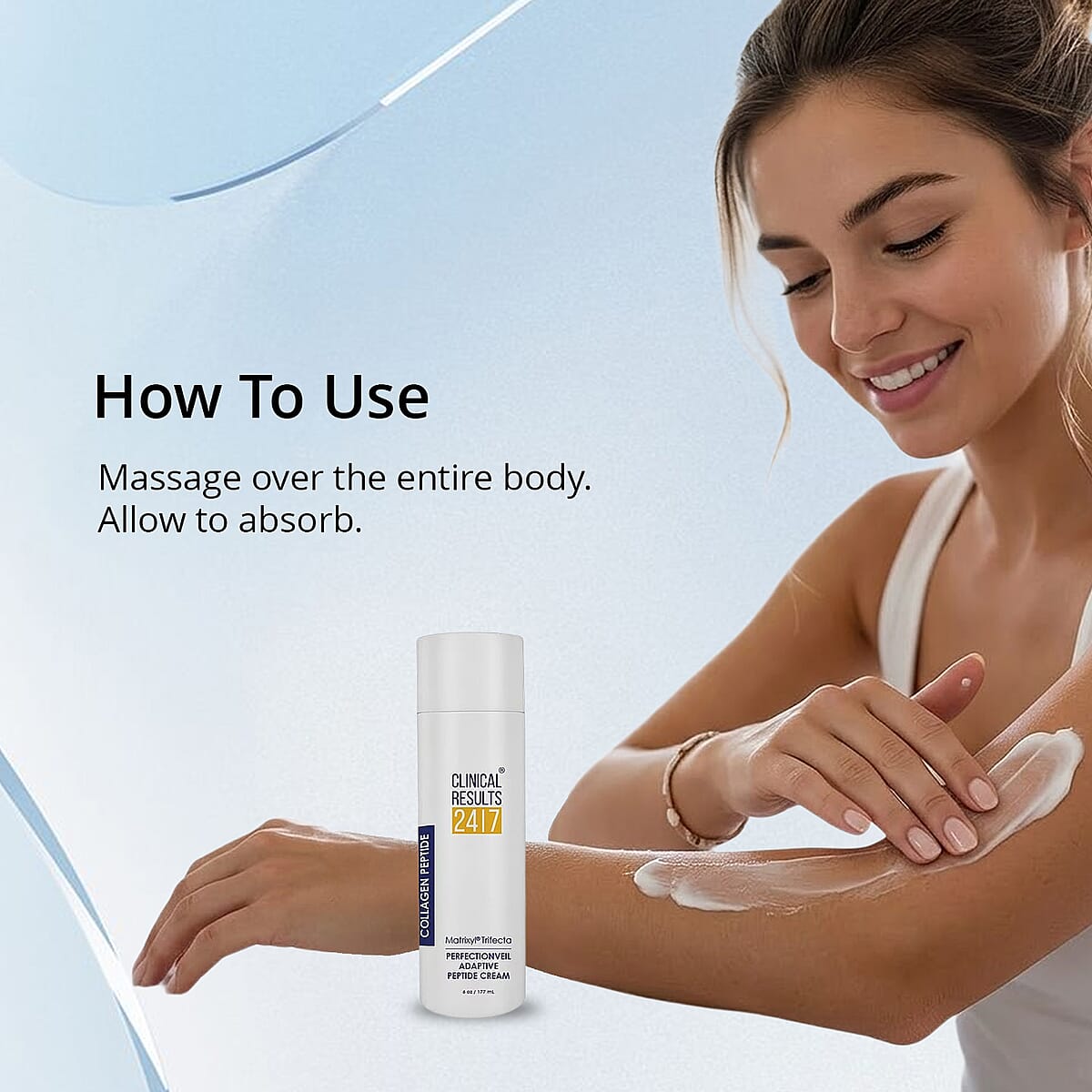 Clinical Results 24/7 Matrixyl Trifecta Perfection Veil Adaptive Peptide Cream (6oz) Made in US image number 4