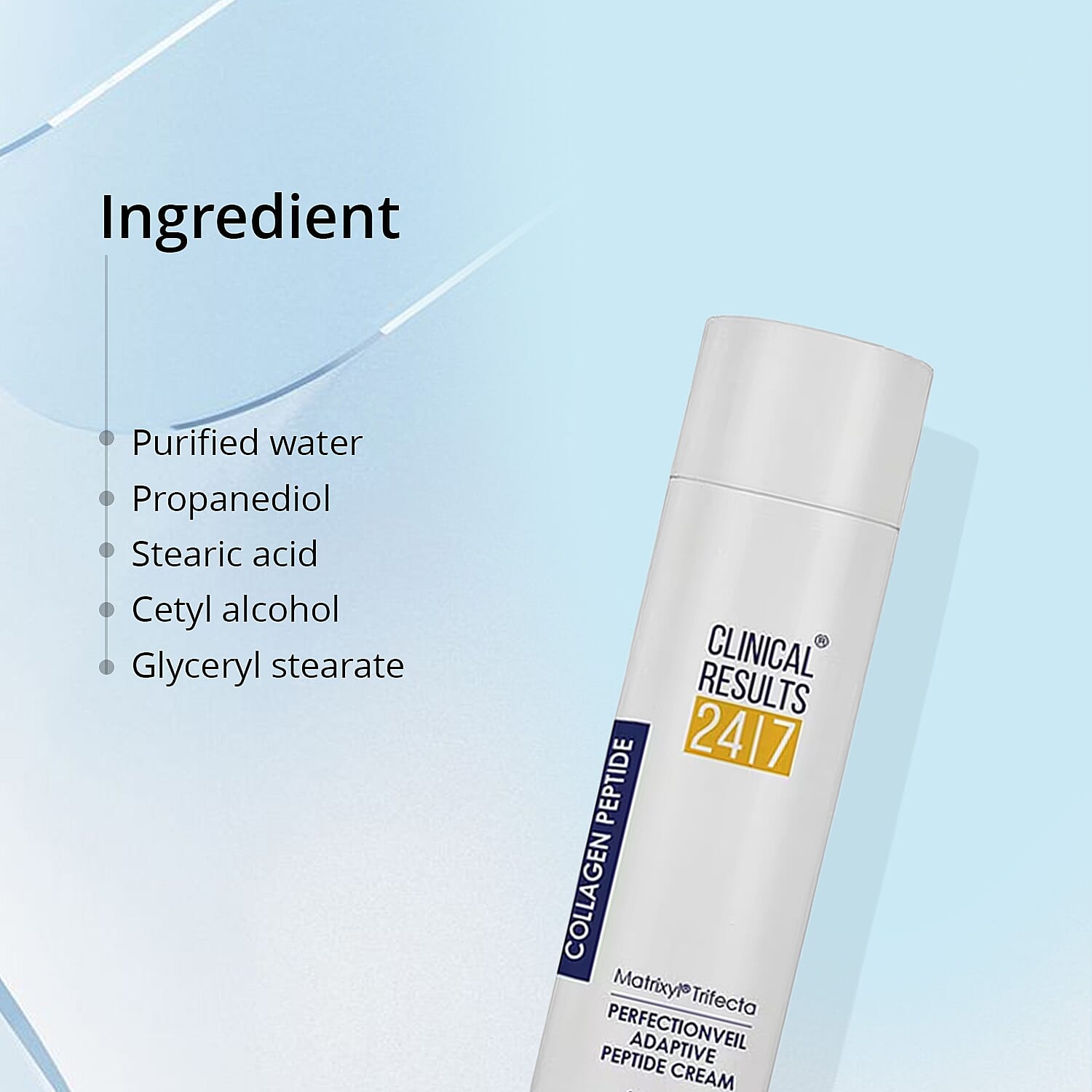 Clinical Results 24/7 Matrixyl Trifecta Perfection Veil Adaptive Peptide Cream (6oz) Made in US