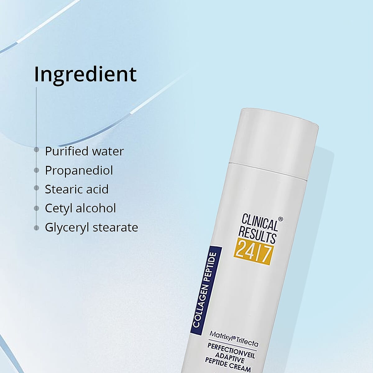 Clinical Results 24/7 Matrixyl Trifecta Perfection Veil Adaptive Peptide Cream (6oz) Made in US image number 5