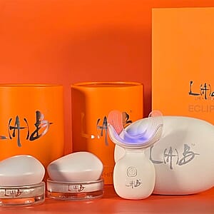 LAB Eclipse Teeth Whitening System (Plasma Mouthpiece, Biomimetic Serums, UV Power Case, and USB Chargers) Lifetime Warranty