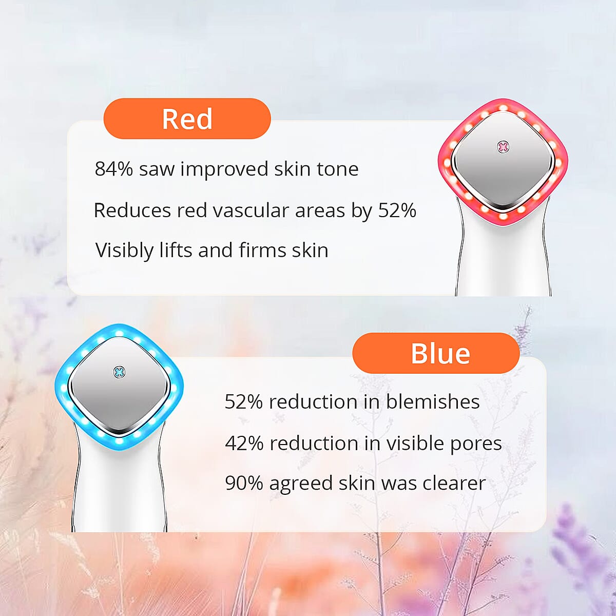 LAB Iontopheresis EMS, LED, Galvanic & Micro Current, Thermal Therapy Device with Conductive Cartridges (Lifetime Warranty) image number 3