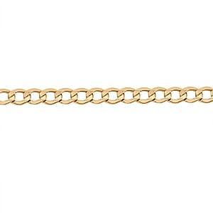 Diamond-cut Curb Chain Bracelet in 10K Yellow Gold (8.00 In) 3.90 Grams