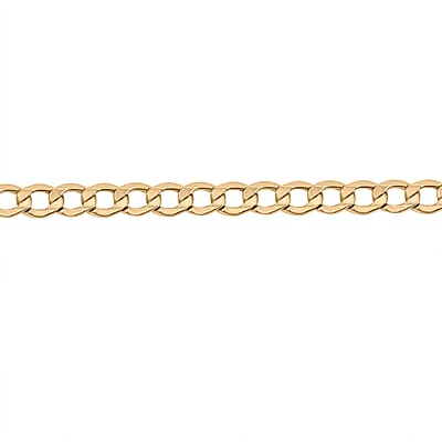 Diamond-cut Curb Chain Bracelet in 10K Yellow Gold (8.00 In) 3.90 Grams