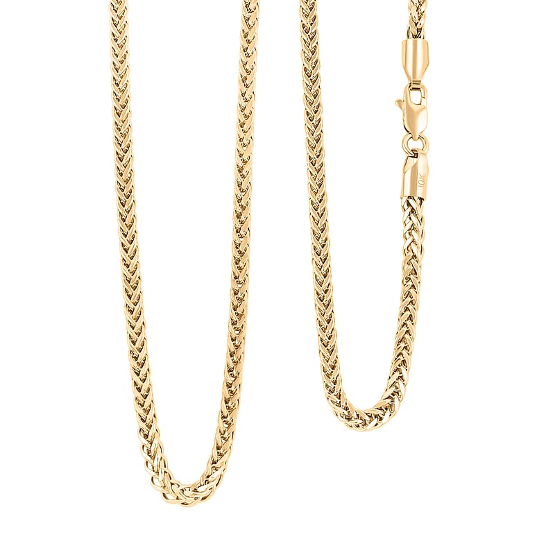 10K Yellow Gold Palma Chain Necklace (22 Inches) (6.5 g)