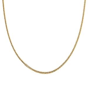 10K Yellow Gold Palma Chain Necklace (22 Inches) (6.5 g)