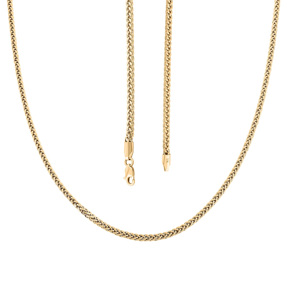 10K Yellow Gold Palma Chain Necklace (22 Inches) (6.5 g) image number 3